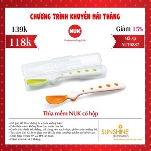 Thìa mềm Nuk có hộp NU76887