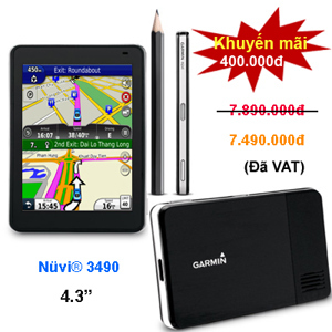 Thiết bị dẫn đường Garmin Nuvi 3490