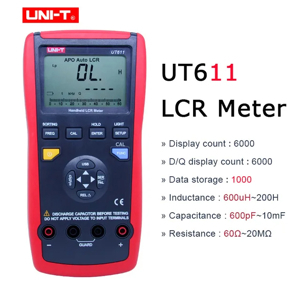 Thiết bị đo LCR UNI-T UT611 (200H, 10mF, 10khz)