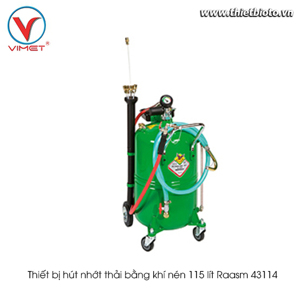 Thiết bị hút nhớt thải bằng khí nén 115 lít Raasm 43114