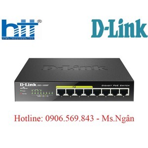 Thiết bị mạng Switch D-Link 8P DGS-1008P