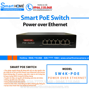 Thiết bị mạng Switch Poe 8 cổng SW4K-POE