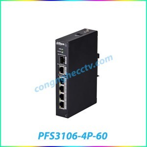 Thiết bị mạng Switch POE Dahua PFS3106-4P-60