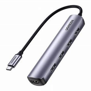 Thiết bị mở rộng USB Type-C to HDMI 4k@30Hz/ USB 3.0/ Lan Gigabit/ PD 100W Ugreen 10919