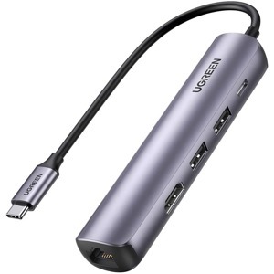 Thiết bị mở rộng USB Type-C to HDMI 4k@30Hz/ USB 3.0/ Lan Gigabit/ PD 100W Ugreen 10919