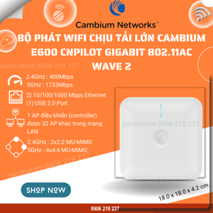 Thiết bị phát sóng wifi Cambium cnPilot E600