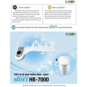 Thiết bị vệ sinh Hyun Dae Bidet HB-7000 25 x 46,5 cm