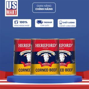 Thịt bò hộp Hereford Corned Beef 340g