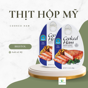 Thịt hộp Cooked Ham Bristol 325g