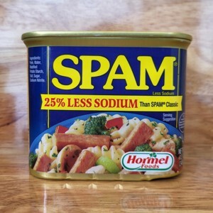 Thịt hộp Hormel Spam Less Sodium 340g