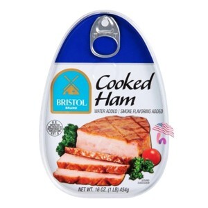 Thịt Hộp Nấu Chín - Bristol Cooked Ham Cooked Ham Meat 454g