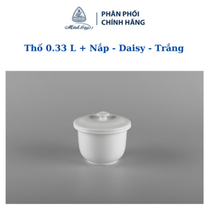 Thố 0.33 L + nắp – Daisy – Trắng
