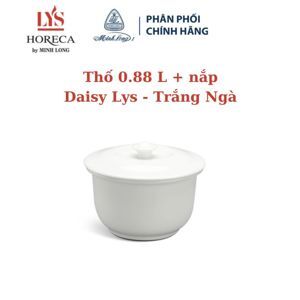 Thố 0.88 L + nắp – Daisy Ly’s – Trắng Ngà