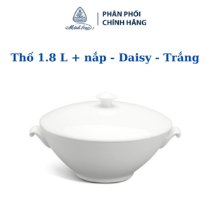 Thố 1.8 L + nắp – Daisy – Trắng