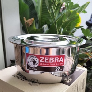 Thố Inox Zebra Indian 1 đáy 170022