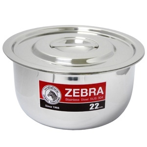 Thố Inox Zebra Indian 1 đáy 170022