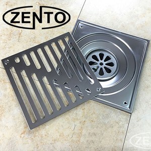 Thoát sàn chống mùi ban công inox304 Zento ZT560-2U (110x110)