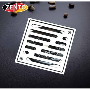 Thoát sàn chống mùi ban công inox304 Zento ZT560-2U (110x110)