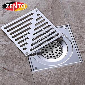 Thoát sàn chống mùi ban công inox304 Zento ZT561-2U (150x150)