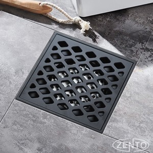 Thoát sàn chống mùi Black series Zento ZT574-1B (120x120mm)