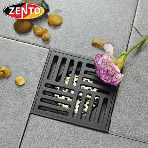 Thoát sàn chống mùi Black series Zento ZT572-1B (120x120mm)