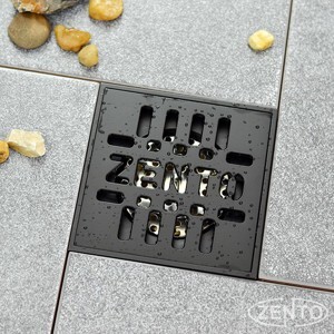 Thoát sàn chống mùi Black series Zento ZT570-1B (120x120mm)