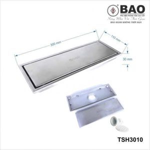 Thoát sàn hộp BAO-TSH3010 (inox 304)