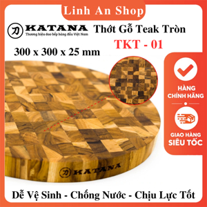 Thớt gỗ teak KATANA loại mỏng TKT01