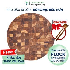 Thớt gỗ teak KATANA loại mỏng TKT01