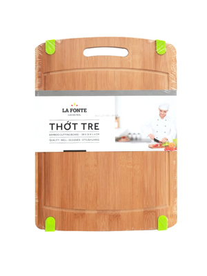 Thớt tre thái chữ nhật 38cm La Fonte 180572