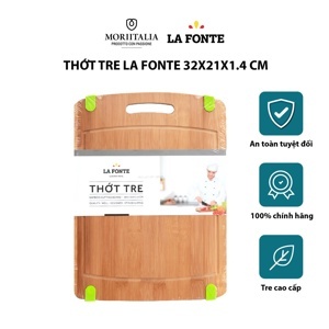 Thớt tre thái chữ nhật 38cm La Fonte 180572