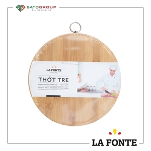 Thớt tre thái tròn 30cm La Fonte 180626