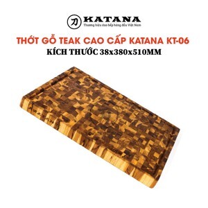 Thớt vuông KATANA gỗ Teak cỡ lớn KT06