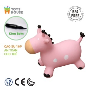 Thú nhún bơm hơi hình kỳ lân Toys House