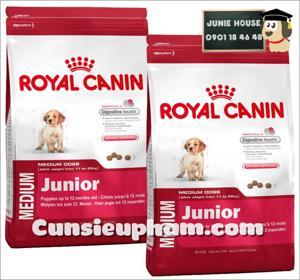 Thức ăn cho chó Con Royal Canin Medium Junior - 4 kg, dành cho chó 11-25kg và 1-12 tháng tuổi