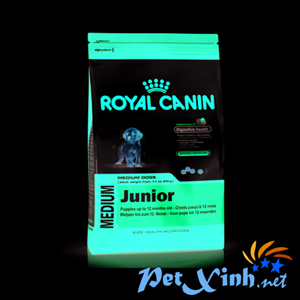 Thức ăn cho chó Con Royal Canin Medium Junior - 4 kg, dành cho chó 11-25kg và 1-12 tháng tuổi