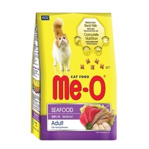 Thức ăn cho mèo Me-O vị hải sản (Seafood) - 7kg (350g x 20gói)