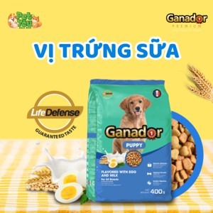 Thức ăn hạt cho Chó con Ganador Puppy - 500g, dành cho chó dưới 10 tháng tuổi