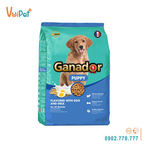 Thức ăn hạt cho Chó con Ganador Puppy - 500g, dành cho chó dưới 10 tháng tuổi