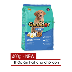 Thức ăn hạt cho Chó con Ganador Puppy - 500g, dành cho chó dưới 10 tháng tuổi