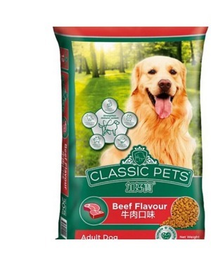 Thức ăn hạt cho chó trưởng thành classic pets 400g- Vị thịt bò