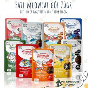Thức ăn ướt cho mèo Meowcat Vị cá ngừ thịt đỏ Jelly 70g