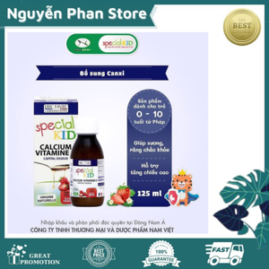 Thực phẩm bảo vệ sức khỏe Special Kid Calcium Vitamine D 125ml