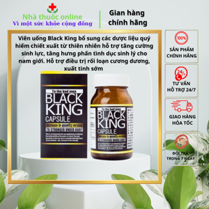 Thực phẩm bổ sung sinh lực cho nam giới Black King 30 viên