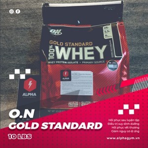 Thực phẩm bổ sung sữa tăng cơ bắp protein 10 Lbs whey gold  Standard