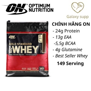 Thực phẩm bổ sung sữa tăng cơ bắp protein 10 Lbs whey gold  Standard