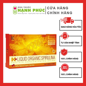 Thực phẩm bổ sung tảo xoắn k- Liquid Organic Spirulina