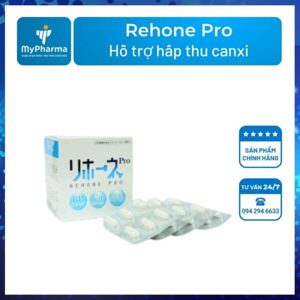 Thực phẩm bổ sung và hỗ trợ hấp thụ Canxi Rehone Pro Nhật Bản 60 viên