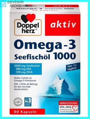 Thực phẩm chức năng Bổ tim Omega- 3 seefischol Doppelherz - 1000mg