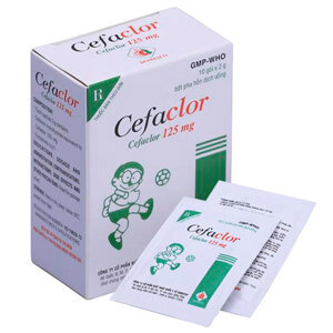 Thực phẩm chức năng điều trị nhiễm khuẩn đường hô hấp Cefaclor 125mg